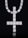 Destroy Lonely Upside Down Baquette Cross pendant