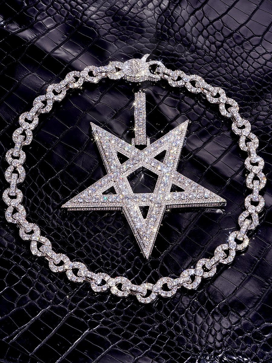 Playboi cartil opium Pentagram pendant