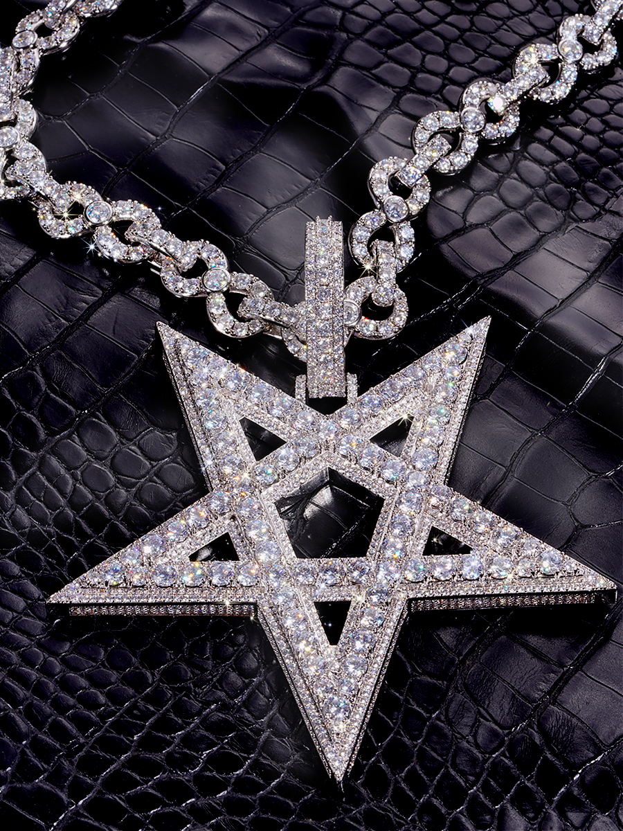 Playboi cartil opium Pentagram pendant