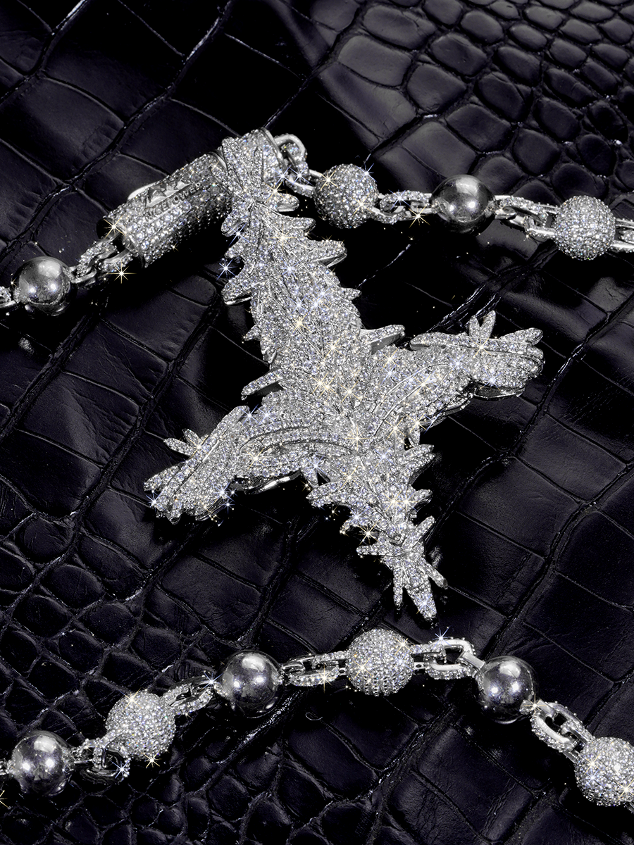 Playboi Carti THORNS CROSS Pendants