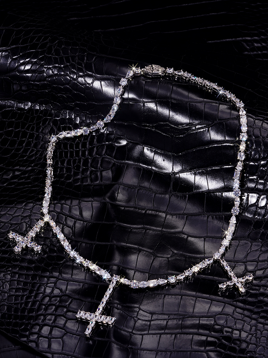 Playboi carti THREE CROSSES FOR TENNIS CHAINS