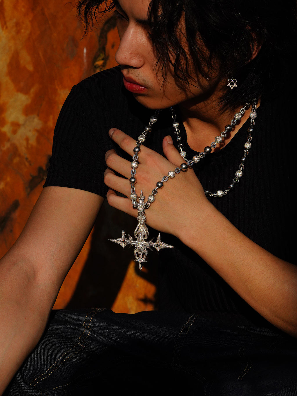 Destroy Lonely Prince Cross pendants