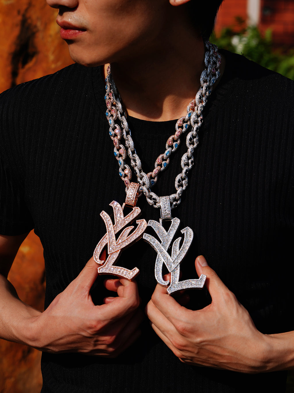 Playboicarti YVL letter pendants