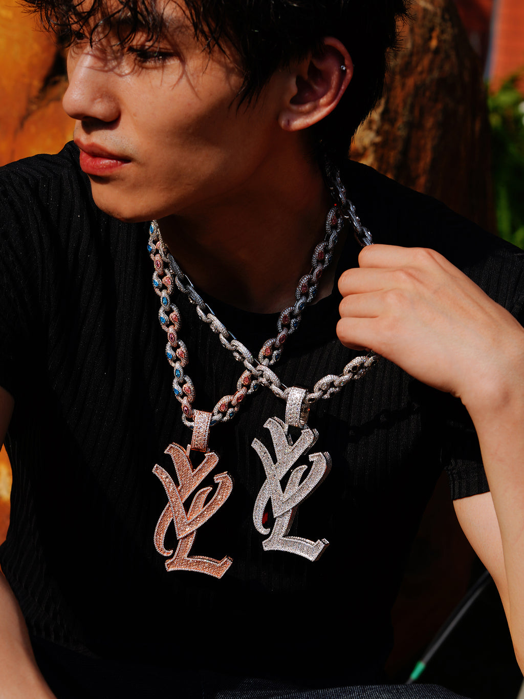 Playboicarti YVL letter pendants