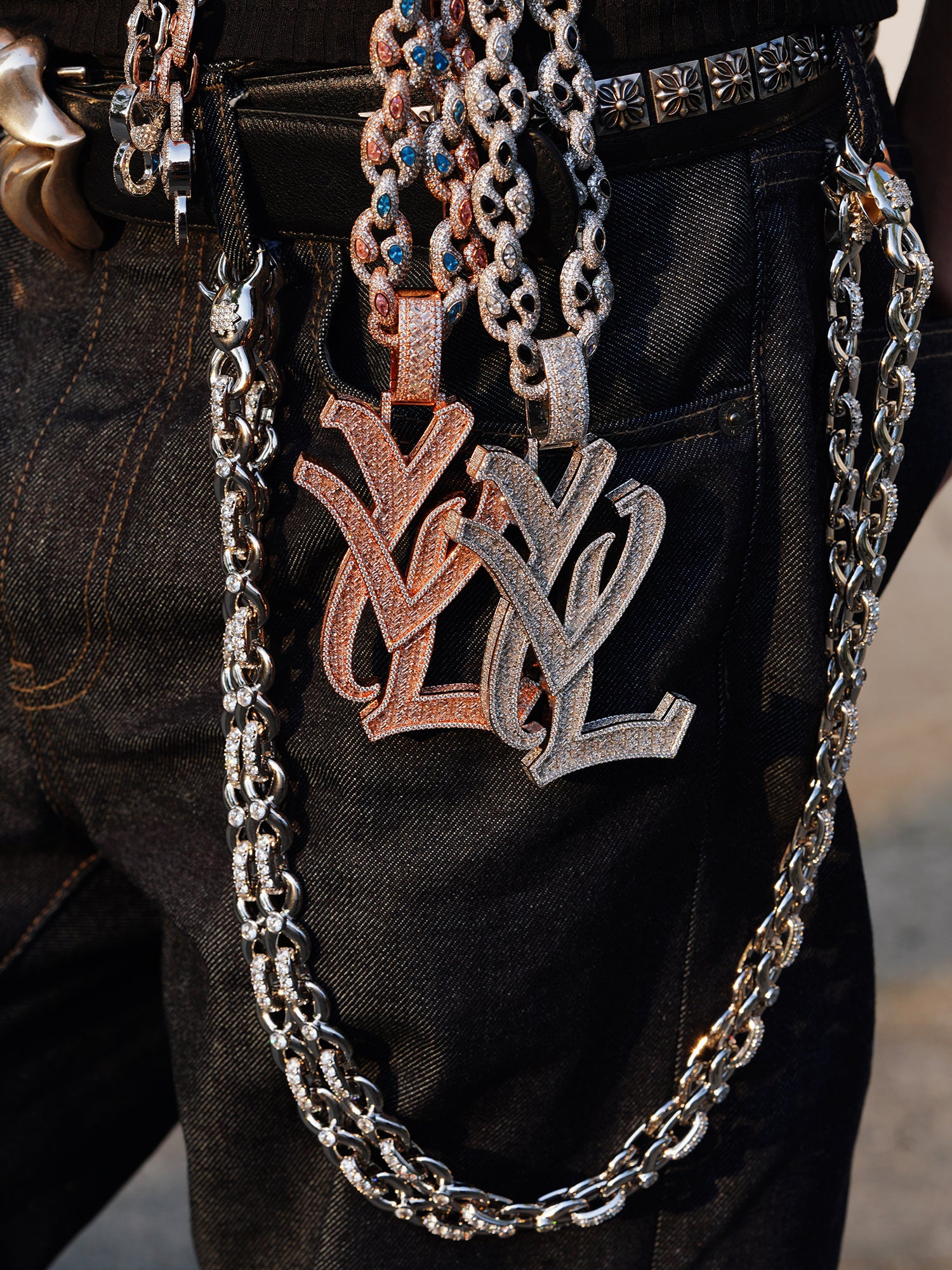 Playboicarti YVL letter pendants